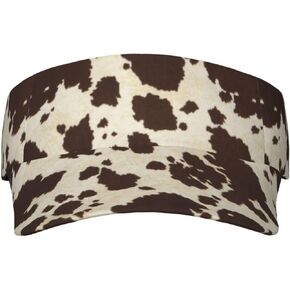 Cow Print Hats for Women Men Cow Print Sun Sports Visor Hat Cow Print Beach Visor Hat…