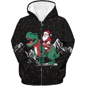 Kids Hoodie Full Zip Long Sleeve Sweatshirt Pockets Athletic Top for Boys Girls 6-16 Years