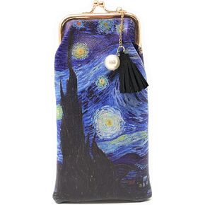 Van Gogh Starry Night Eyeglass Case Pouch, 7 Inches Long