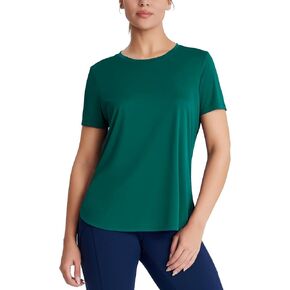 Women's Short Sleeve Workout Tops UV Sun Protection T Shirts Crew Neck Quick Dry Athletic Running Activewear Tops