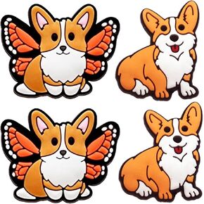 Dog Shoe Charms for Clog Shoes Decoration:Dog Charms for Shoes Puppy Pet Shoe Charm for Kids Adults Dog Lover, PVC Shoe Charm Accessories Decoration Party Favor Holiday Birthday Gifts,