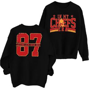 MNLYBABY Football Sweatshirt Women Game Day Sweatshirts in My Game day Era 87 Graphic Long Sleeve Tops