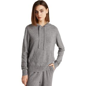 GreenMount Women's Essential Cashmere Hoodie with Pocket Front Casual Long Sleeve Pullover Sweater