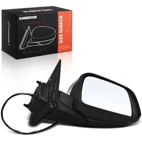 A-Premium Pair (2) Driver and Passenger Side Power Door Mirror - Compatible with Dodge Durango 2011-2022 - Heated Manual Folding Chrome Outside Rear View Mirror w/Turn Signal