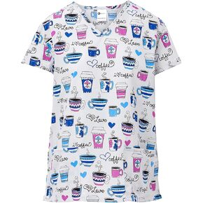 24|7 Comfort Scrubs Women's 24/7 Comfort V-Neck Scrub Top with Pockets