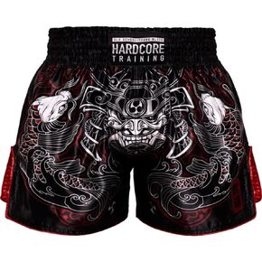 Hardcore Training Muay Thai Shorts Japanese Cortoon Design Kick Boxing MMA Combat Sport Sparring Trunks Cage Fight