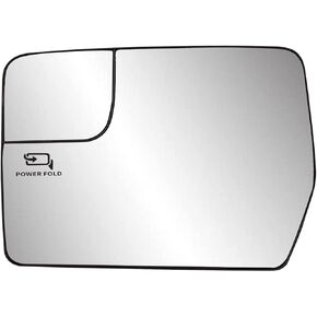 Passenger Right Side Heated Exterior Mirror Glass Replacement Compatible with Ford F150 2004 2005 2006 2007 2008 2009 2010 2011 2012 2013 2014 (Passenger Side (Right))