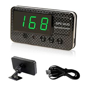 Digital GPS Speedometer Heads Up Display for Cars New HUD MPH Odometer Trip Meter for Trucks Golf cart All Vehicles, 4.5 inch Big Screen, USB Cable Plug & Play (C80)