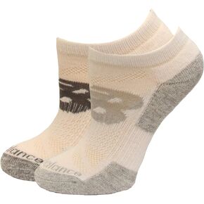 New Balance Kid's Low Cut Socks, White, (L) Kid's 4-10, 6 Pair