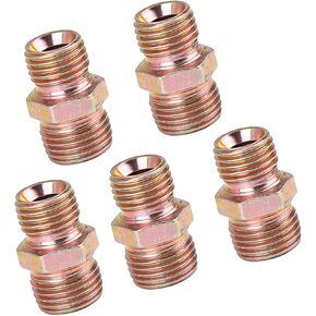 5pcs M14 x 1.5mm to M16 x 1.5mm Car Straight Air Pipe Fitting Connector Adapter Vehicle Components Replace Parts