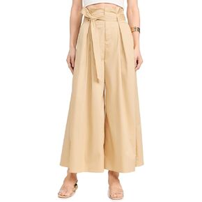 L'AGENCE Women's Lowen Paperbag Crop Pants