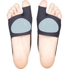Ball of Foot Cushions (PAIR) for Men & Women, Metatarsal Pads with Strap for Foot Pain Relief, Metatarsalgia, Neuroma, Sesamoiditis, Forefoot Cushion Inserting Gel Pads (L/XL)