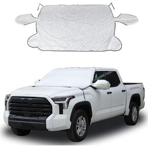 Windshield Snow Cover Fit for Toyota Tundra 2022-2023, Front Windshield Cover for Ice and Snow, Windshield Ice Cover Protects from Rain, Sun, Frost (Black)