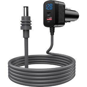 Starlink Mini Power Cable Direct to Cigarette, 3 in 1 Starlink Mini Cigarette Lighter Adapter With USB A+C Port Charging, 12V-48V Starlink Mini Automotive DC Power Cable for vehicle (6.6ft) (6.6 Feet)