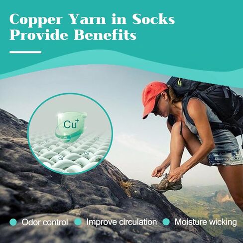 Kodal Copper Infused Ankle Socks Cushioned Athletic Low Cut Super Comfy Breathable Odor Free Socks with Tab in Saudi Arabia