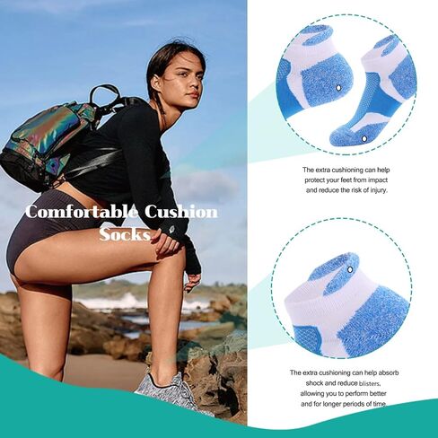 Kodal Copper Infused Ankle Socks Cushioned Athletic Low Cut Super Comfy Breathable Odor Free Socks with Tab in Saudi Arabia