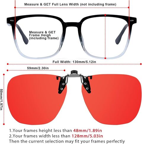 3 Pack Clip On Blue Light Blocking Glasses for Eyes Strain/Light-Sensitive Flip Up Computer Gaming Glasses BL1007 in Kuwait