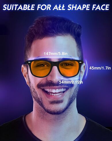 Blue Light Blocking Glasses Gaming- Filtering Computer Gaming Screen/TV/Phone UV Blue Ray in Saudi Arabia
