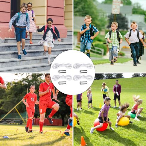 4 أزواج من أربطة الأحذية بدون أربطة، أربطة أحذية مرنة بيضاء مقاس 1/4 بوصة مع قفل أربطة للأحذية الرياضية، أربطة أحذية قابلة للتمدد بدون أربطة للأطفال والبالغين in Kuwait