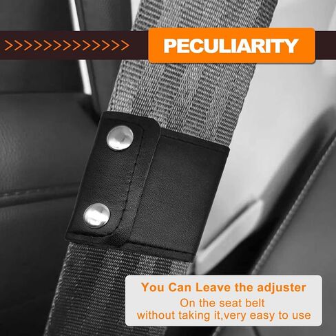 عبوتان من قطعتين من واقي مشبك القفل التلقائي المريح للبالغين والأطفال، أغطية حزام أمان مريحة، أسود in Kuwait