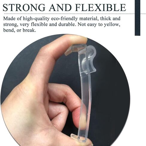 Valance Clips for Blinds, 3 Inch Valance Clips, Clear Plastic Valance Clips, Hidden Valance Clips for Horizontal Blind Valance (12 PCS) in Saudi Arabia