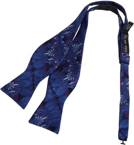 دان سميث ربطة عنق حريرية للرجال من دان سميث، ربطة عنق ذاتية، باللون الأزرق، DBA7B06G، أزرق، نيلي، أزرق منتصف الليل in Kuwait