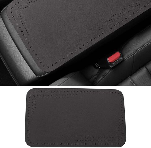 Car Center Console Pad, Comfort Auto Leather Armrest Cover, Soft Car Armrest Storage Box Mat, Universal Car Interior Protection Accessories for Car SUV Truck (Black) in Saudi Arabia
