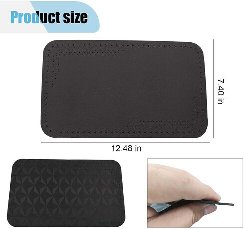 Car Center Console Pad, Comfort Auto Leather Armrest Cover, Soft Car Armrest Storage Box Mat, Universal Car Interior Protection Accessories for Car SUV Truck (Black) in Saudi Arabia