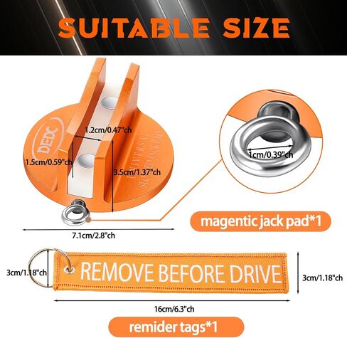 DEDC Pinch Weld Jack Pad، حوامل الأرضية، لوازم جاك الملحقات، تغيير الإطارات، إصلاح الإطارات، يجب أن يحتوي الزيت على وسادات رفع، محول مع جانب مشقوق لسيارة الدفع الرباعي، شاحنة بيك اب، سيدان MPV، عربة in Kuwait