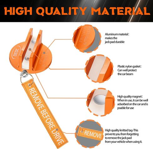 DEDC Pinch Weld Jack Pad، حوامل الأرضية، لوازم جاك الملحقات، تغيير الإطارات، إصلاح الإطارات، يجب أن يحتوي الزيت على وسادات رفع، محول مع جانب مشقوق لسيارة الدفع الرباعي، شاحنة بيك اب، سيدان MPV، عربة in Kuwait