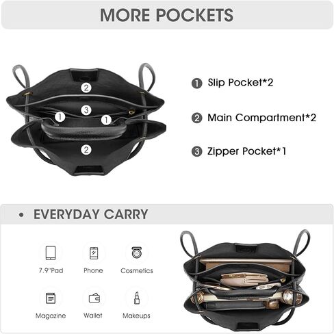 حقيبة كاتي المنسوجة للنساء وحقائب اليد وحقائب الكتف من الجلد المحبب للعمل أثناء السفر in Kuwait