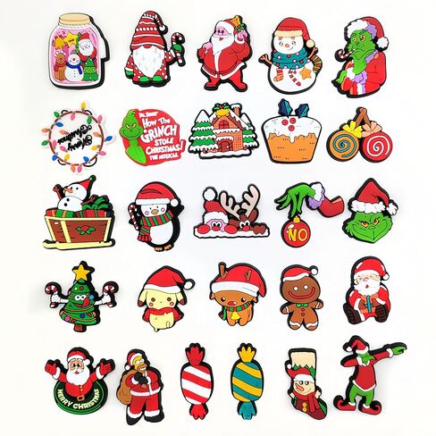 Shoe Charms for Christmas Gift,Cute Decoration Charms for Shoes Wristband,Shoe Charms for Sneakers Party Favors,Shoes Accessories Charms for Clog Sandals,Lovely Shoe Charm in Saudi Arabia