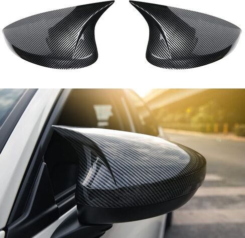 CKE 2pcs Compatible with Honda Civic 2025 2024 2023 2022 Accessories Aggressive Look Sport Door Side Mirror Cover Exterior Rearview Mirror Guard Cover Trims -Carbon Fiber Style in Saudi Arabia