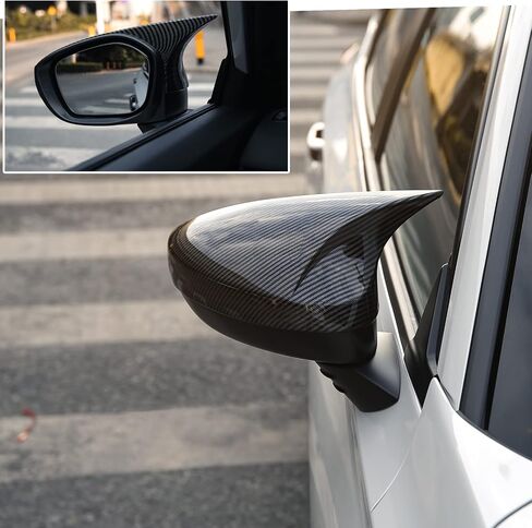 CKE 2pcs Compatible with Honda Civic 2025 2024 2023 2022 Accessories Aggressive Look Sport Door Side Mirror Cover Exterior Rearview Mirror Guard Cover Trims -Carbon Fiber Style in Saudi Arabia