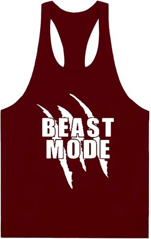 Men's Gym Tank Tops Y-Back Workout Muscle Tee Bodybuilding Stringer Fitness Sleeveless T-Shirts in Kuwait