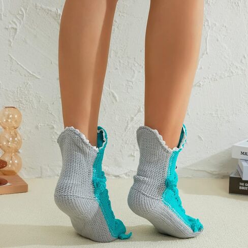 المرأة مضحك محبوك 3D الحيوان شكل الجوارب التمساح القرش التمساح الجوارب تدفئة الساق in Saudi Arabia