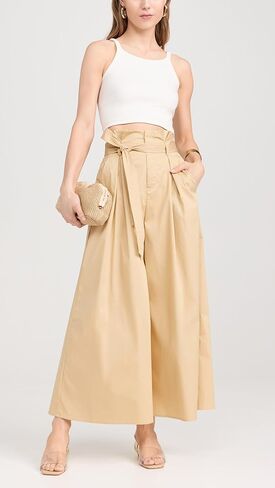 L'AGENCE Women's Lowen Paperbag Crop Pants in Saudi Arabia