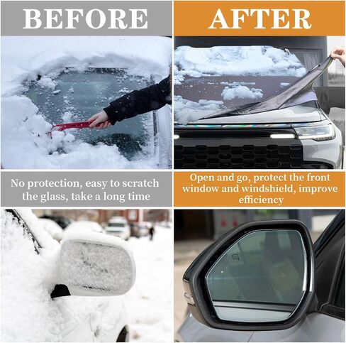 Car Snow Windshield Cover Compatible with Ford Explorer 2020-2024 600D Oxford Fabric Winter Outside Front Windshield Exterior Accessories Hail & Ice Protection with Side Mirror Covers in Saudi Arabia