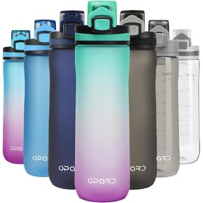 Opard Sports Water Bottles 20 Oz BPA Free Leak Proof Tritan Plastic Bottle Flip Top