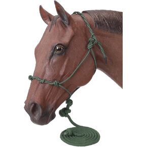 Tough 1 Poly Rope Halter W/Knots & 14Ft Lead
