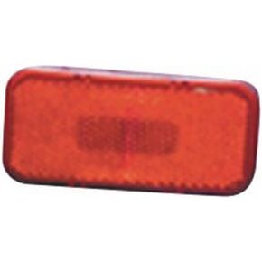 003-58 12 V Red Rectangular Clearance Light with Rounded Corners