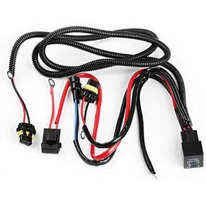 iJDMTOY 9005 9006 H10 9145 HB3 HB4 Light Bulb Size Fit Relay Wire Harness Wiring Kit