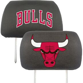 FANMATS 12521 NBA Chicago Bulls Polyester Head Rest Cover