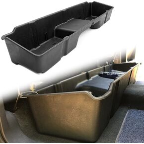 HECASA Under Seat Storage Compatible with 1999-2006 Chevrolet/GMC Silverado/Sierra 1500/2500/3500 Extended Cab & 2007 Classic Models Under Seat Storage Box