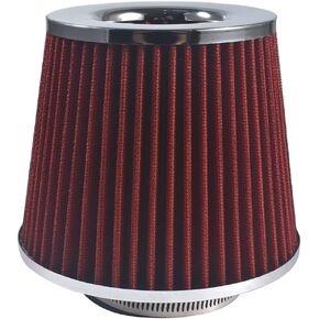 Hetong 3 inch Red 76mm Inlet Cold Air Intake Cone Replacement Quality Dry Air Filter in Saudi Arabia