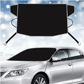 Car Windshield Snow Cover,Winter Frost Windshield Snow Ice Removal Cover/Protector, Toughest 1680D Oxford Fabric,Fits Truck SUV Van Car Accessories