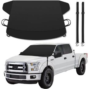gunhunt Windshield Cover for Ice and Snow, Thicken Oxford Car Windshield Cover, Wind -Proof Frozen Winter Front Windshield Protective Cover, Universal for Cars SUV Truck (66.9" x 42.1")
