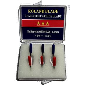 Combo 6-Pack Replacement Carbide Blades 3 Each 45 & 60 Degree Vinyl Sign Making Plotting Compatible with Roland Bridge Refine US Cutter