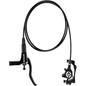 BUCKLOS MTB Hydraulic Disc Brakes for Mountain Bike, Left Front 800 mm Right Rear 1500mm Bike Hydraulic Brake Set Aluminum Alloy Levers with Calipers/PM/is Adapter fit eBike/Fat Bikes