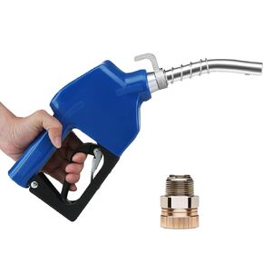 VEVOR Automatic Fuel Nozzle, 3/4" NPT Inlet Thread & 13/16" Spout, 11 GPM Max Flow Rate, Auto Shut Off, Aluminum & PVC Gas Pump Handle with 360° Swivel for Gasoline Diesel Kerosene Biodiesel Refilling